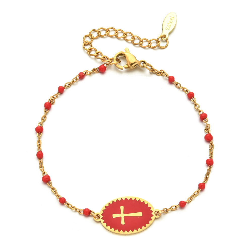 Wholesale Stainless Steel Cross Bracelet